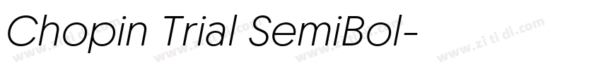 Chopin Trial SemiBol字体转换